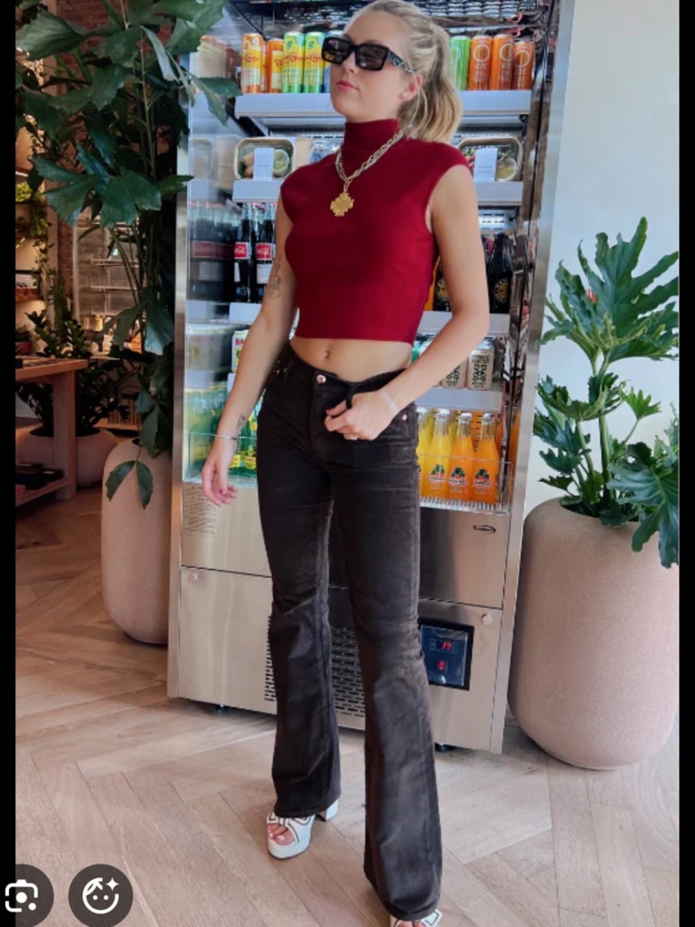 Pistola Kinsley Ultra Flare Jeans Black Ink Mid Rise 27 - Picture 2 of 14
